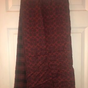 Coach reversible wool scarf